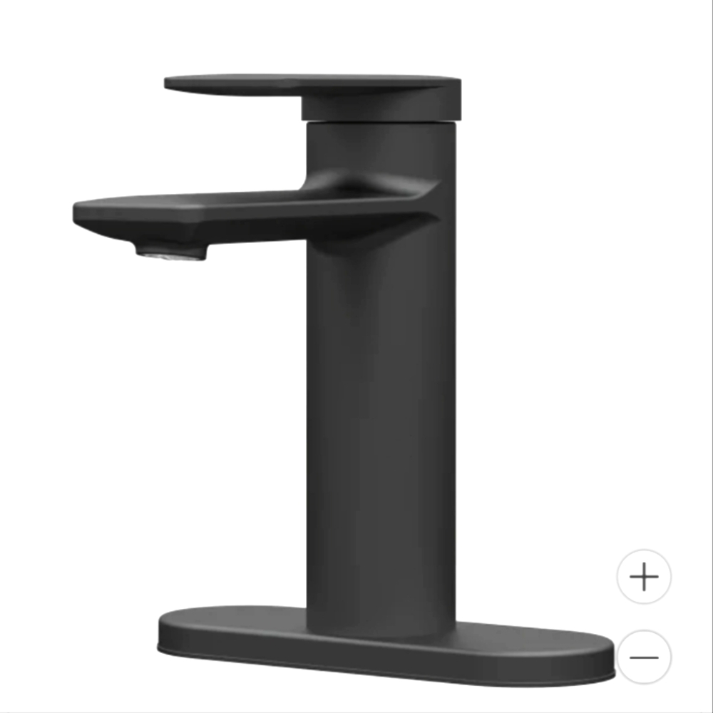 American Standard Matte Black Faucet Deck Plate